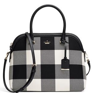 Kate Spade Cameron Street Plaid In Black/White.